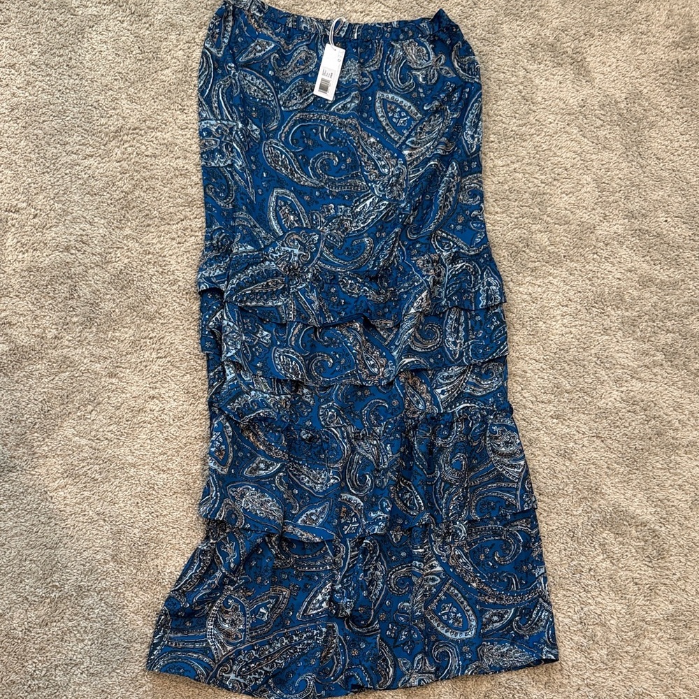 Blue Paisley Women's Skirt by Outerknown